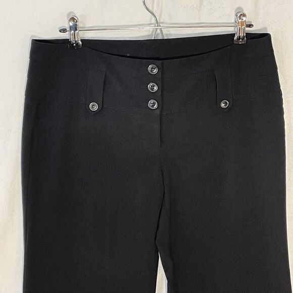 Charlotte Russe Black Dress Pants Wide Leg - Size 11 - Picture 4 of 16